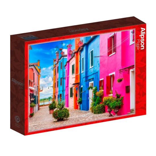 Puzzle Alipson La Ruelle Colorée De Burano 500 pièces