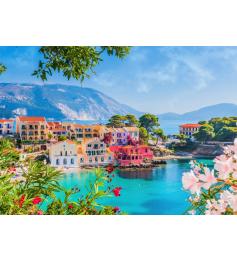 Puzzle Alipson Village Coloré D'Assos, Grèce 500 pièces