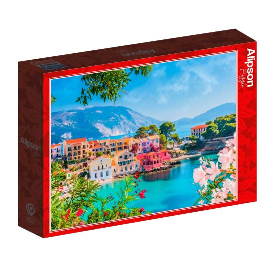 Puzzle Alipson Village Coloré D'Assos, Grèce 500 pièces Puzzle Alipson Village Coloré D'Assos, Grèce 500 pièces