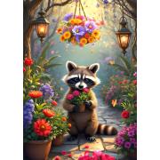 Puzzle Alipson Le Jardin Secret Du Raton Laveur 500 pièces