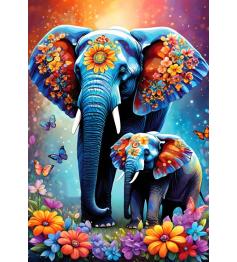 Puzzle Alipson Elephants 1000 pièces