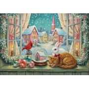 Puzzle Alipson Vitrine De Noël 1000 pièces