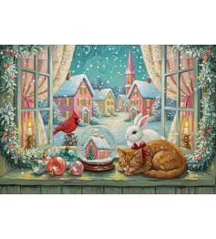 Puzzle Alipson Vitrine De Noël 1000 pièces