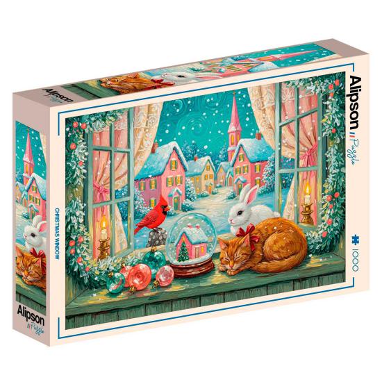 Puzzle Alipson Vitrine De Noël 1000 pièces