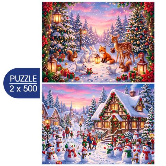 Puzzle Alipson Vive Noël 2x500 pièces
