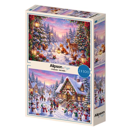 Puzzle Alipson Vive Noël 2x500 pièces