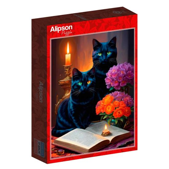 Puzzle Alipson Chats noirs 500 pièces