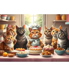 Puzzle Alipson Les Chats Pâtissiers 1000 pièces