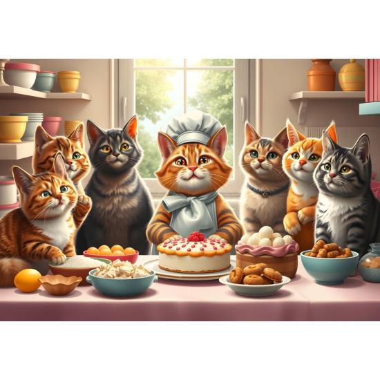 Puzzle Alipson Les Chats Pâtissiers 1000 pièces