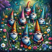 Puzzle Alipson Nains De Jardin Au Printemps 1000 pièces