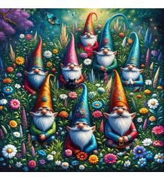 Puzzle Alipson Nains De Jardin Au Printemps 1000 pièces