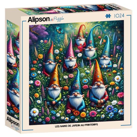 Puzzle Alipson Nains De Jardin Au Printemps 1000 pièces