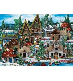 Puzzle Alipson Gnomes en Vacances de Noël de 1000 pièces