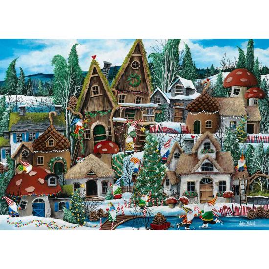Puzzle Alipson Gnomes en Vacances de Noël de 1000 pièces