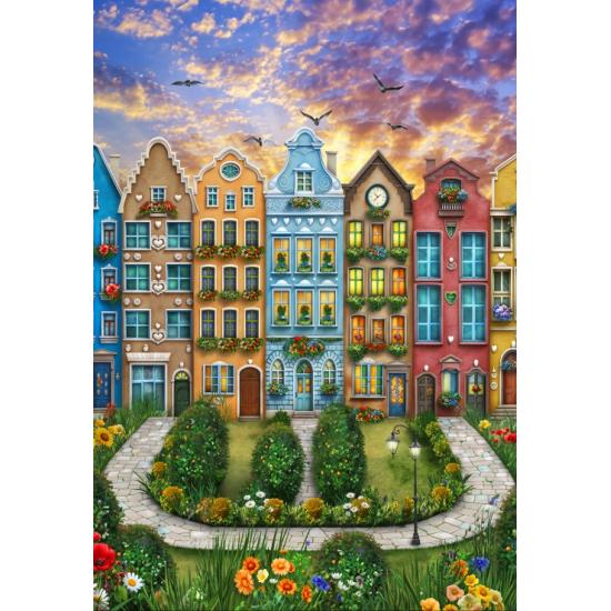 Puzzle Alipson Le Village Arc-En-Ciel 1000 Pieces