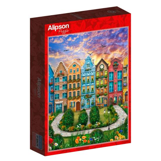 Puzzle Alipson Le Village Arc-En-Ciel 1000 Pieces