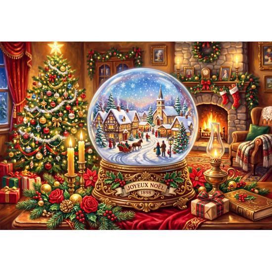 Puzzle Alipson Boule À Neige De La Veille De Noël 1000 pièces
