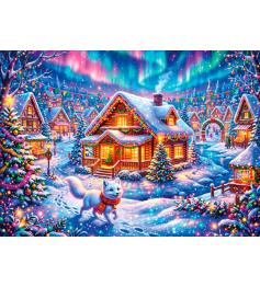 Puzzle Alipson Le Chalet De Noël de 500 pièces