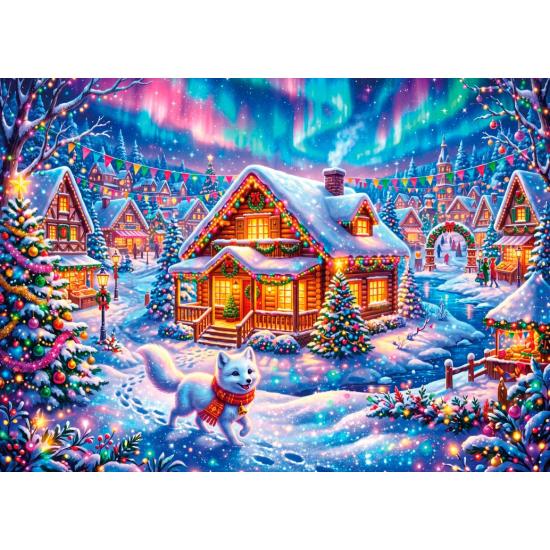 Puzzle Alipson Le Chalet De Noël de 500 pièces