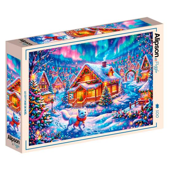 Puzzle Alipson Le Chalet De Noël de 500 pièces