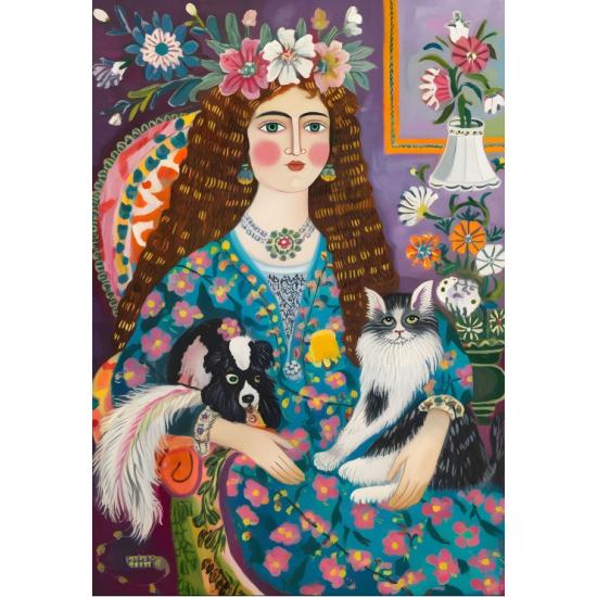 Puzzle Alipson La Dame Aux Animaux 1000 pièces