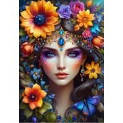 Puzzle Alipson La Femme Fleur 1000 pièces