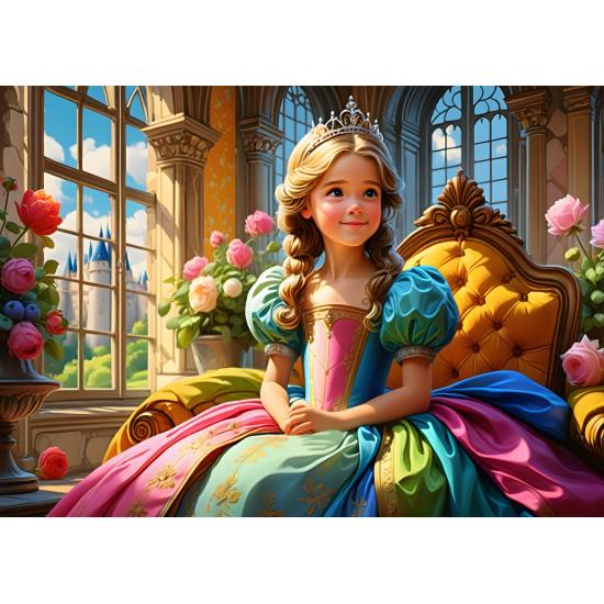 Puzzle Alipson La princesse sur son trône 500 pièces Puzzle Alipson La princesse sur son trône 500 pièces