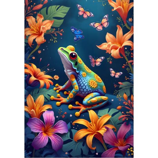 Puzzle Alipson Le Bal De La Grenouille Et Du Papillon 1000 pièce