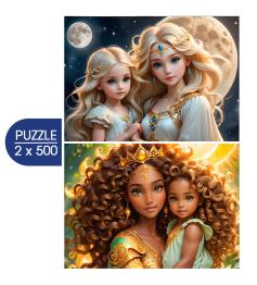 Puzzle Alipson Lune et Soleil  2x500 pièces