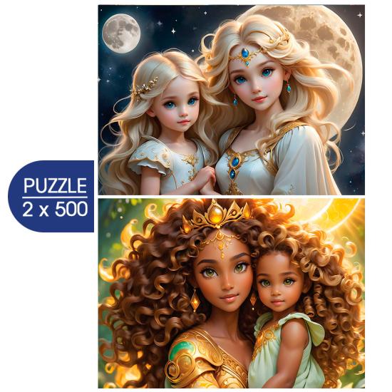 Puzzle Alipson Lune et Soleil  2x500 pièces