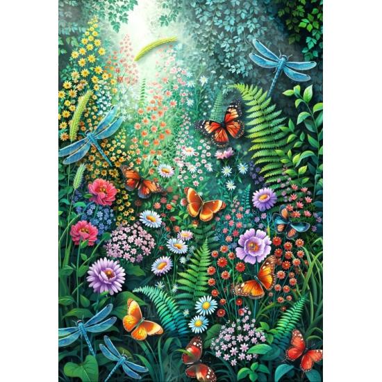 Puzzle Alipson Papillons Dans Le Jardin 1000 pièces