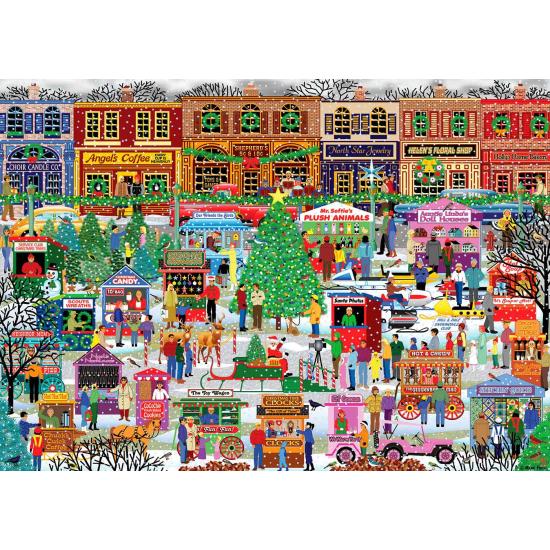 Puzzle Alipson Marché Kris Kringle de 1000 pièces