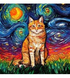 Alipson Orange Night Tabby Puzzle 1000 pièces