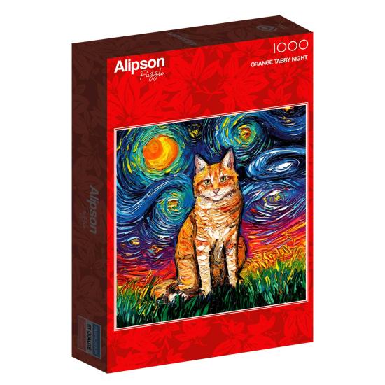 Alipson Orange Night Tabby Puzzle 1000 pièces Alipson Orange Night Tabby Puzzle 1000 pièces