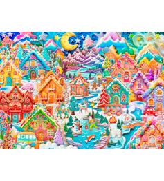 Puzzle Alipson Nuit colorée à Cookietown 1500 pièces