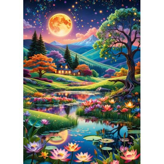 Puzzle Alipson Nuit de pleine lune 500 pièces