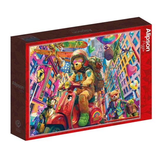 Puzzle Alipson Nounours en déplacement 1000 pièces Puzzle Alipson Nounours en déplacement 1000 pièces