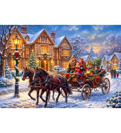 Puzzle Alipson Promenade En Calèche À Noël 1000 pièces