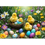 Puzzle Alipson Poussins de Pâques 500 pièces