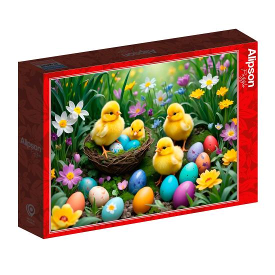 Puzzle Alipson Poussins de Pâques 500 pièces