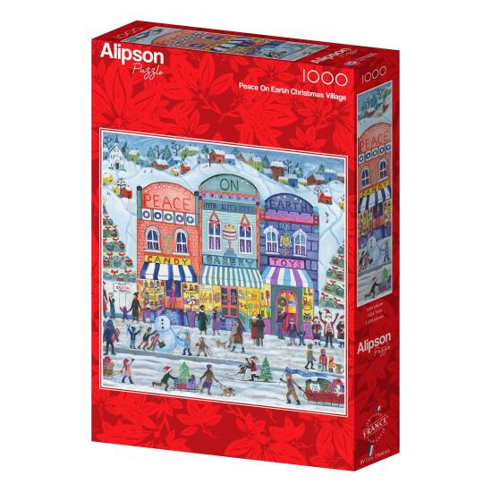 Puzzle Alipson Village De Noël Paix Sur Terre 1000 pièces