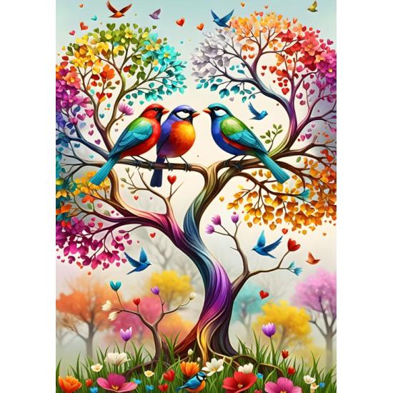 Puzzle Alipson Arbre arc-en-ciel de 500 pièces