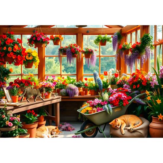 Puzzle Alipson Sieste Dans La Serre 1000 pièces