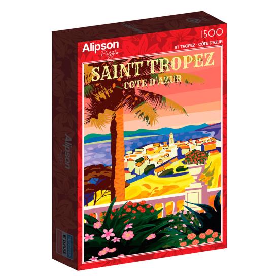 Puzzle Alipson St Tropez , Côte d'Azur 1500 pièces