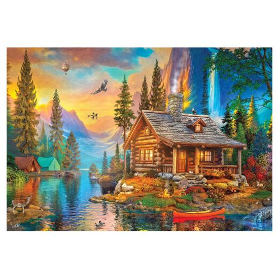 Puzzle Anatolian Coucher De Soleil Sur La Montagne Pine 2000 piè