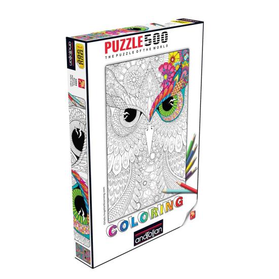 Puzzle Anatolian Night Owls, Color Me 500 pièces
