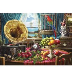 Anatolian Still Life with Fruit and Gramophone Puzzle 1000 pièce