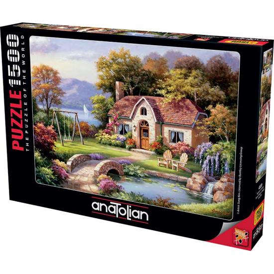 Hutte anatolienne avec pont de pierre Puzzle 1500 pièces