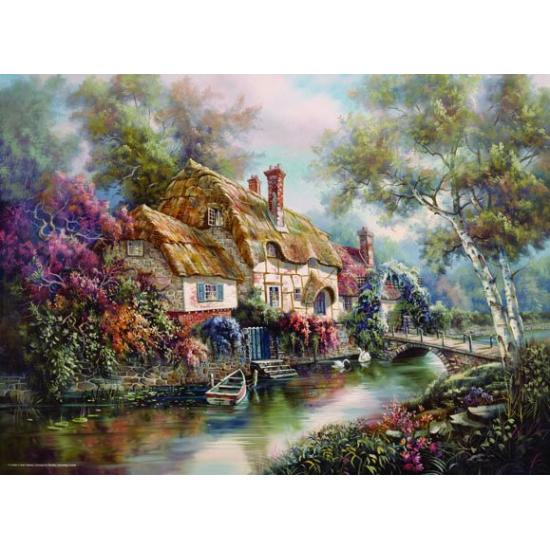 Maison anatolienne sur le lac Puzzle 1000 pièces