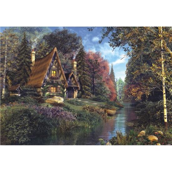 Puzzle Anatolien Maisons de conte de fées dans la forêt 2000 piè